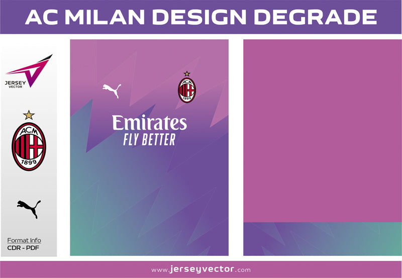 AC MILAN DESIGN DEGRADE