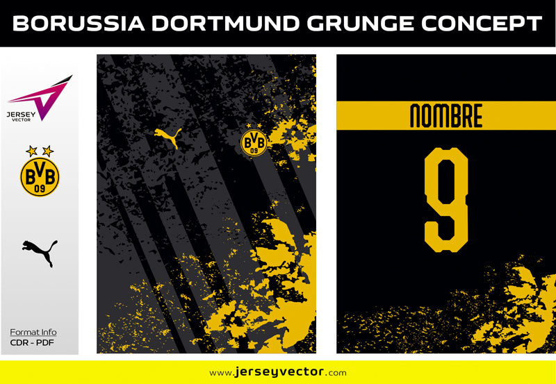 BORUSSIA DORTMUND GRUNGE CONCEPT