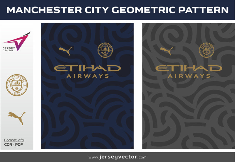 MANCHESTER CITY GEOMETRIC PATTERN