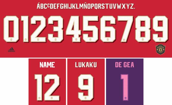 Manchester United 2019-20 Font