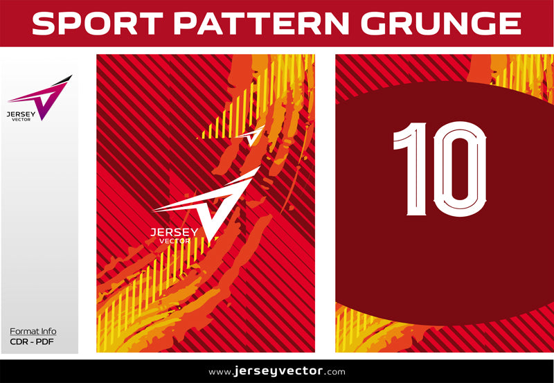 SPORT PATTERN GRUNGE JERSEY