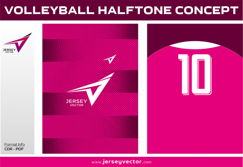 VOLLEYBALL HALFTONE CONCEPT FREE