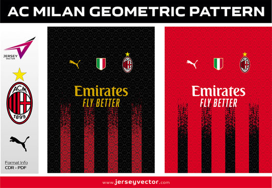 AC MILAN GEOMETRIC PATTERN