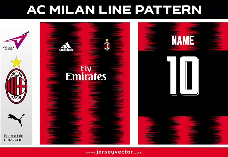 AC MILAN LINE PATTERN