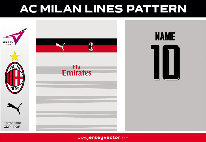 AC MILAN LINES PATTERN