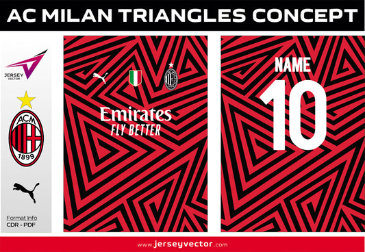 AC MILAN TRIANGLES CONCEPT FREE