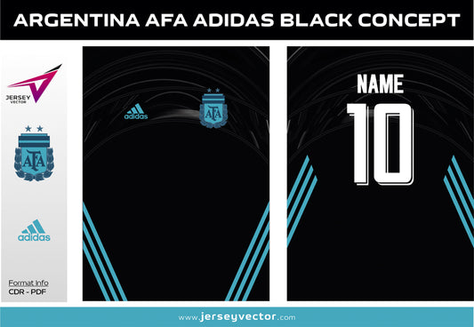 ARGENTINA AFA ADIDAS BLACK CONCEPT