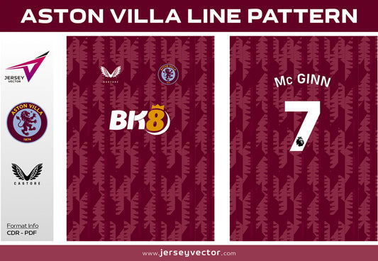 ASTON VILLA LINE PATTERN