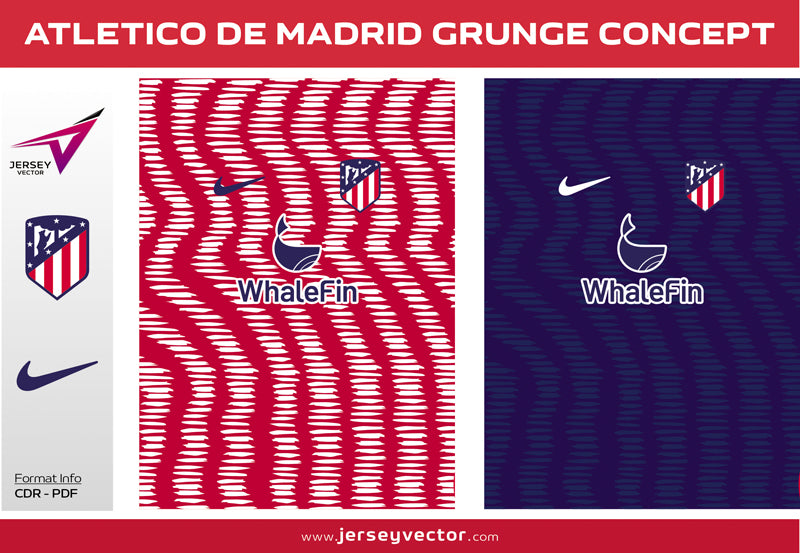 ATLETICO DE MADRID GRUNGE CONCEPT