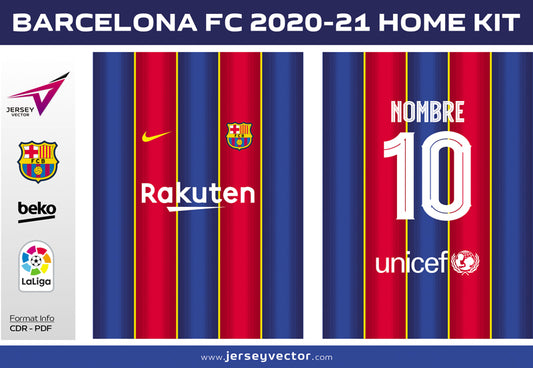 BARCELONA FC 2020-21 HOME KIT