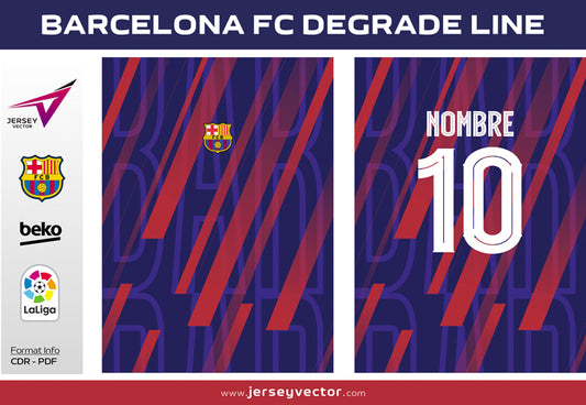 BARCELONA FC DEGRADE LINE