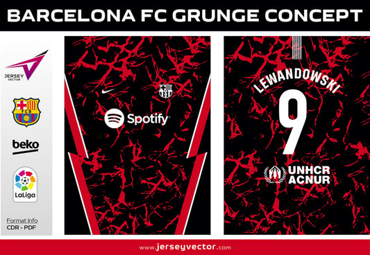 BARCELONA FC GRUNGE CONCEPT