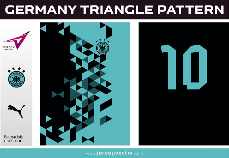 GERMANY TRIANGLE PATTERN FREE – Jersey Vector