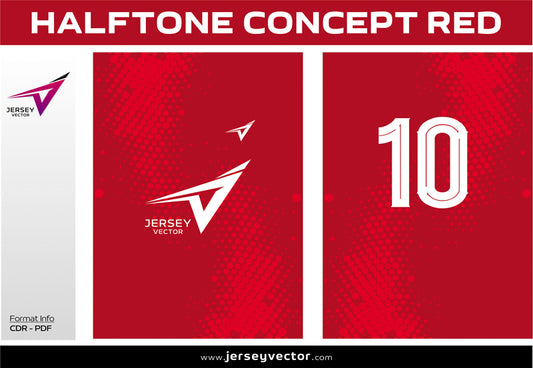 HALFTONE CONCEPT RED