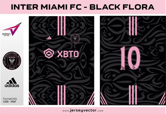 INTER MIAMI FC - BLACK FLORA