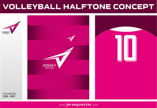 VOLLEYBALL HALFTONE CONCEPT FREE