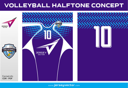 VOLLEYBALL HALFTONE CONCEPT